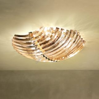 Patrizia Volpato / Semi-Flush Mounts / Rondò Murano Glass 24 Karat Gold