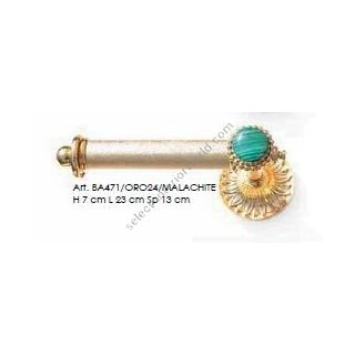 Il Paralume Marina / Toilet roll holders / BA471/ORO24/MALACHITE