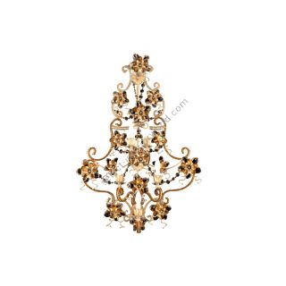 Mechini / Wall Lights / Amber Clear and Colored Bohemian Pearl Banding A288/5