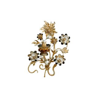 Mechini / Wall Lights / Clear Bohemian Crystal and Biscuit Ceramic A299/1
