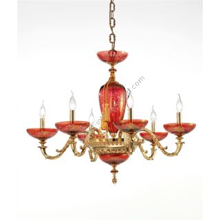 Euroluce Lampadari / Chandeliers / Aida L6 Rubino