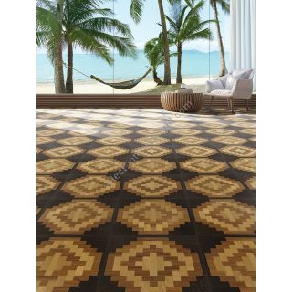 Berti / Square Space Marquetry / Pattern floor Playa del Carmen