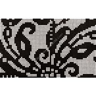 Bisazza / Mosaico - Decorations / Embroidery Black (Flooring)