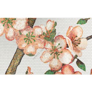 Bisazza / Mosaico - Decorations / Peachtree Oro Bianco (Flora)
