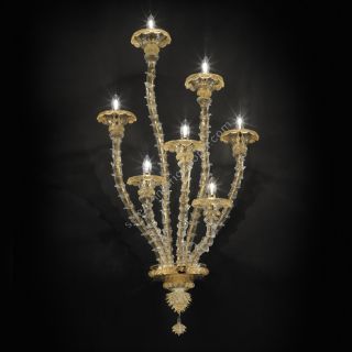 Glass & Glass Murano / Wall Sconces / Traditional Venetian chandeliers C-2756/A7
