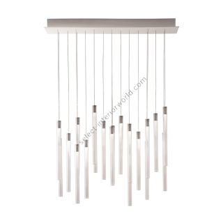 Fabbian / LED Ceiling Lights / Multispot Tooby F32 20 spots 90x15cm