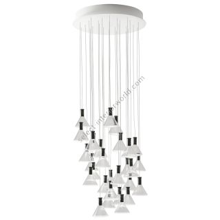 Fabbian / LED Ceiling Lights / Multispot Polair F32 30 spots