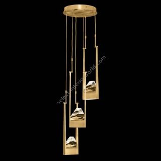 Fine Art Handcrafted Lighting / Pendant Lights / Strata 16″ Round 928440