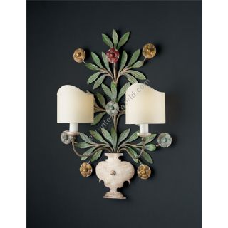 Officina Ciani / Wall Sconces / Wrought Iron HL1077WA-4b Vaso fiorito