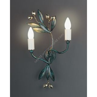 Officina Ciani / Wall Sconces / Iron and Brass HL1095WA-2S Olivo