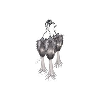 Mechini / Chandeliers / Clear Bohemian and Fabric Lampshade L-SCUDO/3 Black