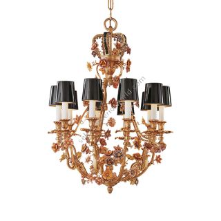 Mariner / Chandeliers / Casted Bronze & Ceramic flowers 19112.0