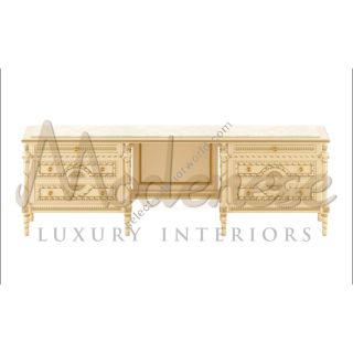Modenese Luxury Interiors / Dressing Tables / Victorian 6-Drawers Toilette 14216