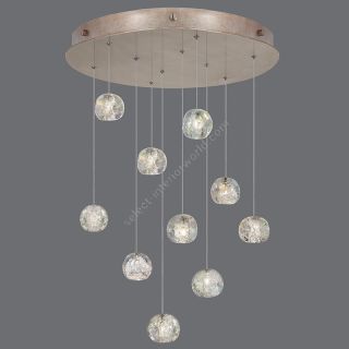 Fine Art Handcrafted Lighting / Pendant Lights / Natural Inspirations 22″ Round 863540-106L 206L