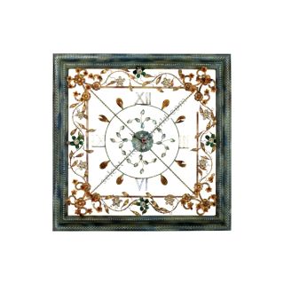 Mechini / Wall Clocks / Coloured Bohemian Crystal Orologio Quadrato