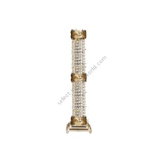 Mechini / Floor Lamps / Wrought Iron with Clear Bohemian Crystal PT292/3 Bis