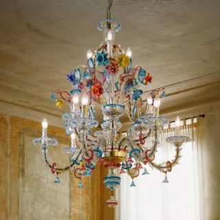 Arte Veneziana / Chandeliers / Sandolo Venetian Style LVC-AVA-002-LV90