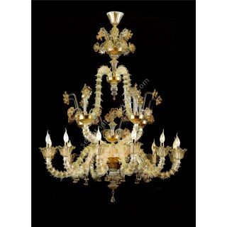 Italian Luxury Lighting / Chandeliers / Venetian Glass Murano Glass 12-Light V7478 012