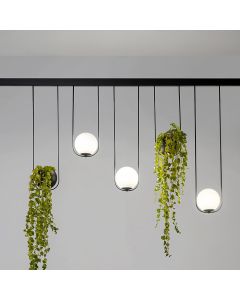 Orizzonte Modular Lighting System for suspended decoration and light by Zava