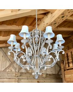 Wrought Iron Chandelier in French style by Fine Art Handcrafted Lighting