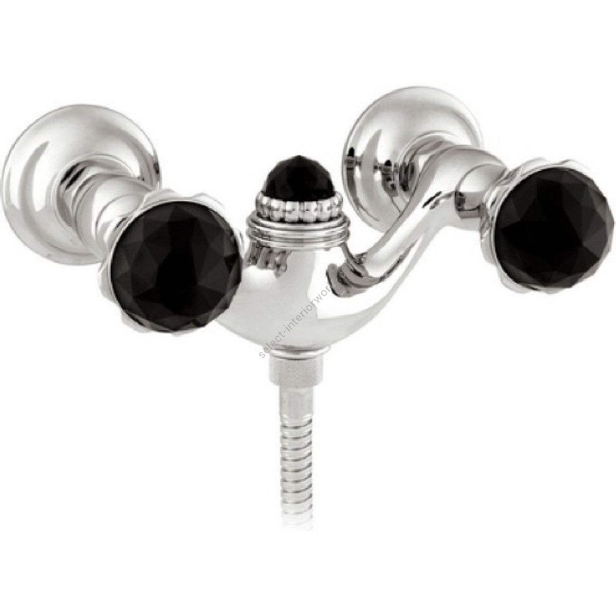 Bronces Mestre / Bath-Shower Fittings / Shower mixer with Swarovski black crystal 033219.NS0.50