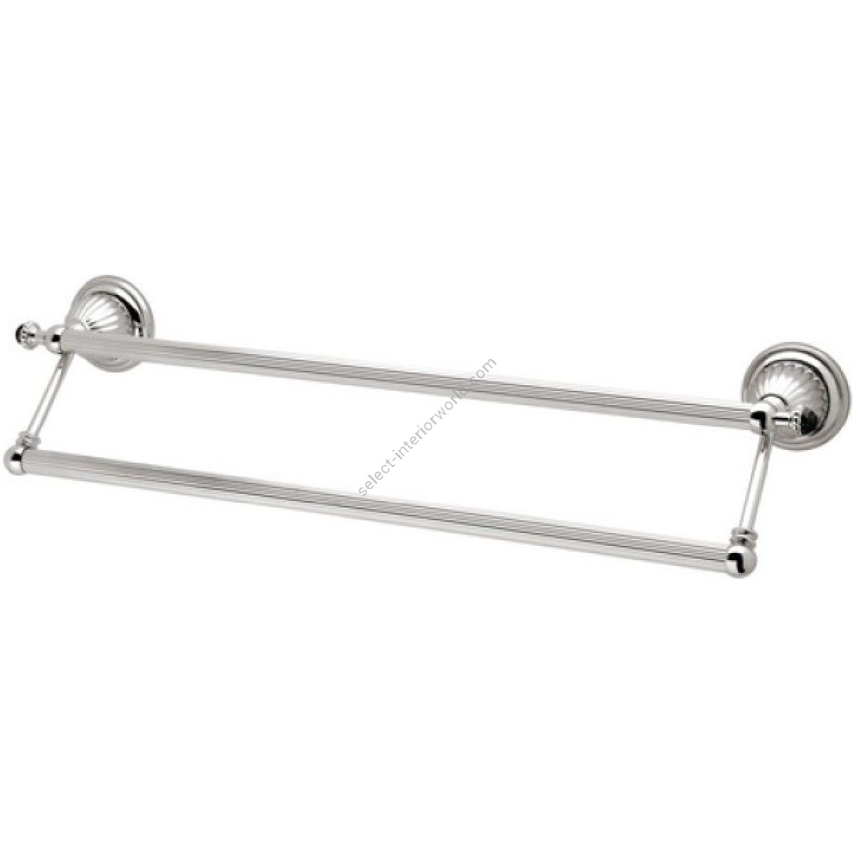 Bronces Mestre / Towel Holders / Double towel rail 600mm with Swarovski black crystal 033279.N00.50