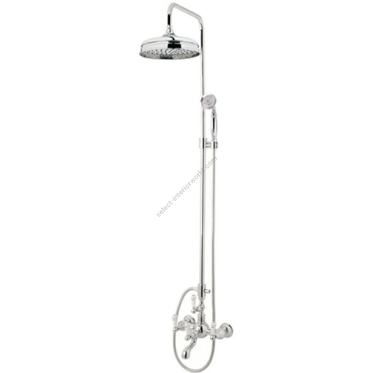 Bronces Mestre / Shower Sets / Bath shower set with column and porcelain handles 035016.MC0.50