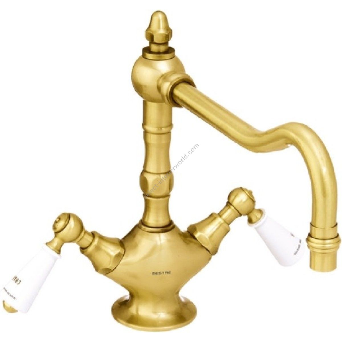 Bronces Mestre / Kitchen Fittings / One hole sink mixer with porcelain 035030.M00.30