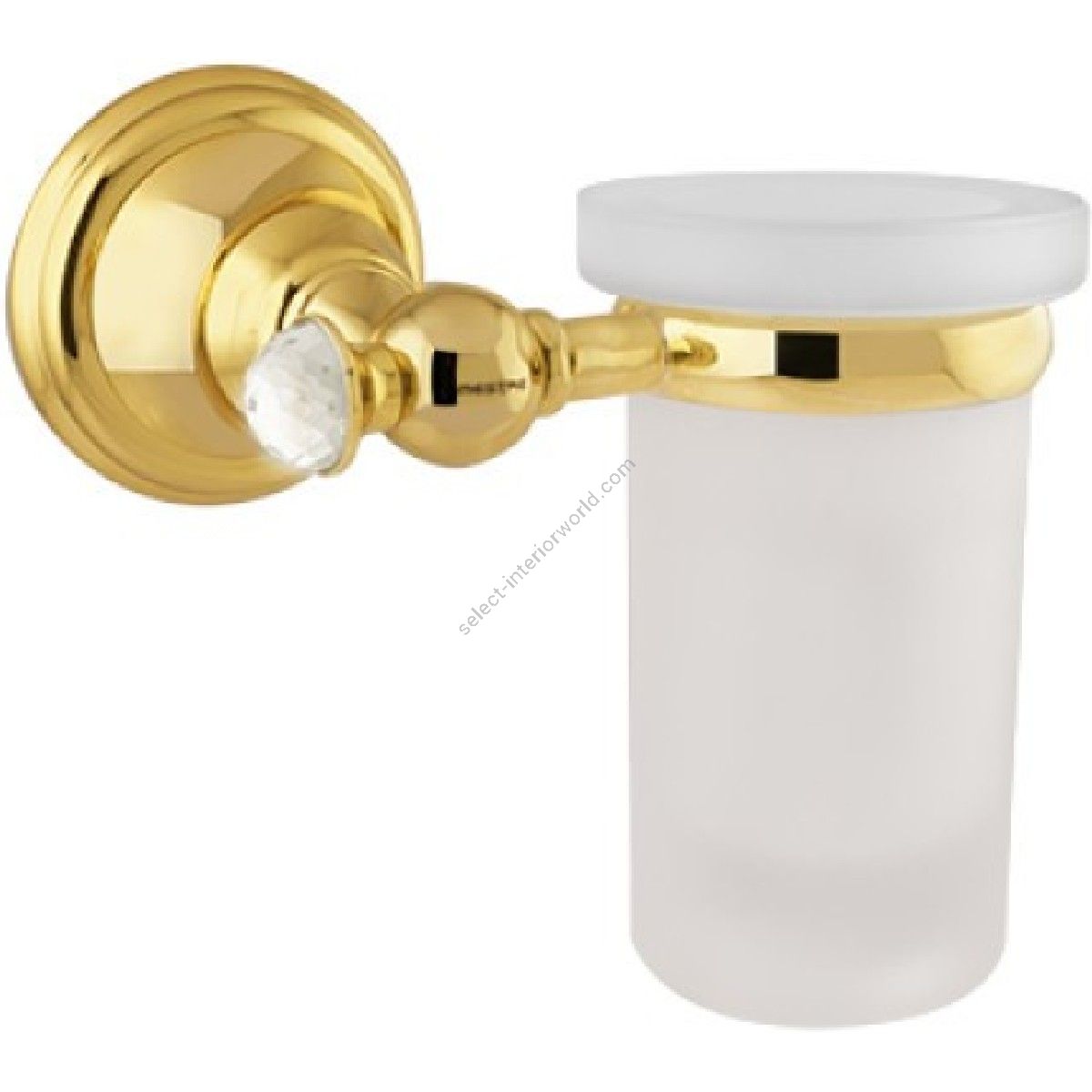 Bronces Mestre / Toothbrush Holders / Wall toothbrush holder with Swavoski crystal 036280.000.01