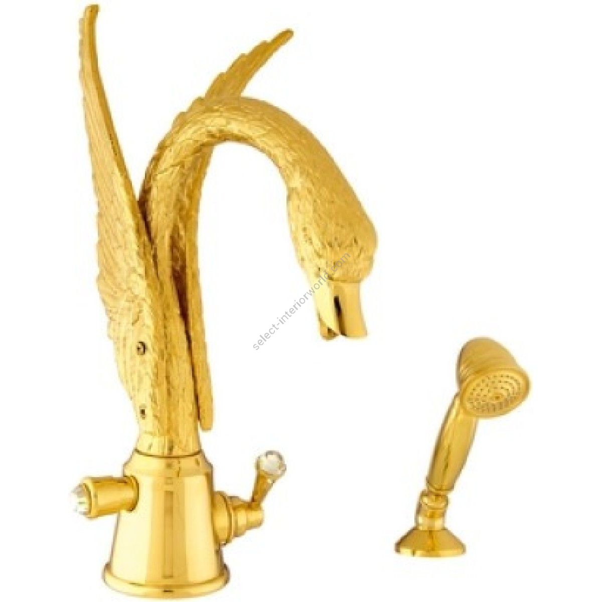 Bronces Mestre / Bath-Shower Fittings / Bath monolever progressive mixer with Swarovski crystal 039257.A00.00