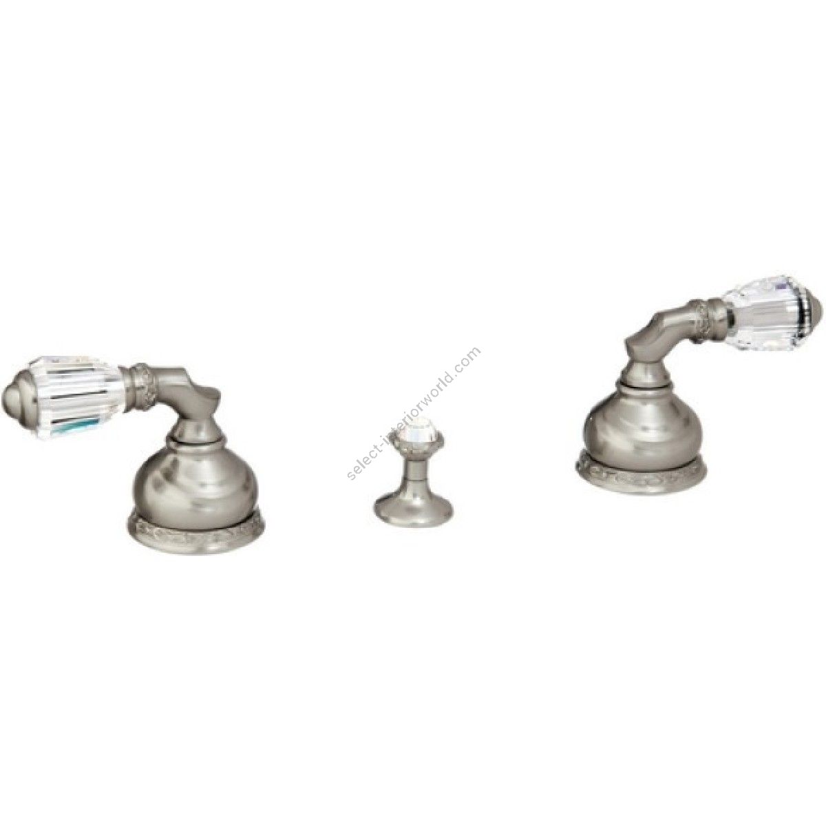 Bronces Mestre / Bidet Fittings / Three holes bidet set with Swarovski crystal 041622.A00.62