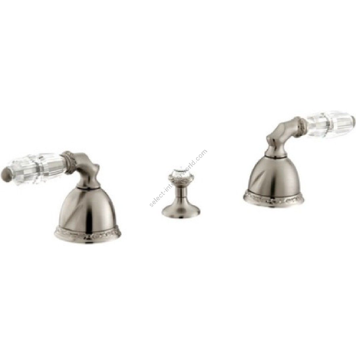 Bronces Mestre / Bidet Fittings / Three holes bidet set with Swarovski crystal 051622.B00.62