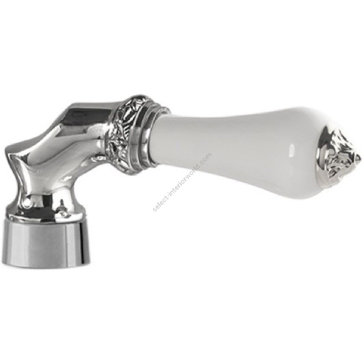 Bronces Mestre / Knobs for Shower Systems / Handle kit for shower system with white porcelain 058545.L00.50