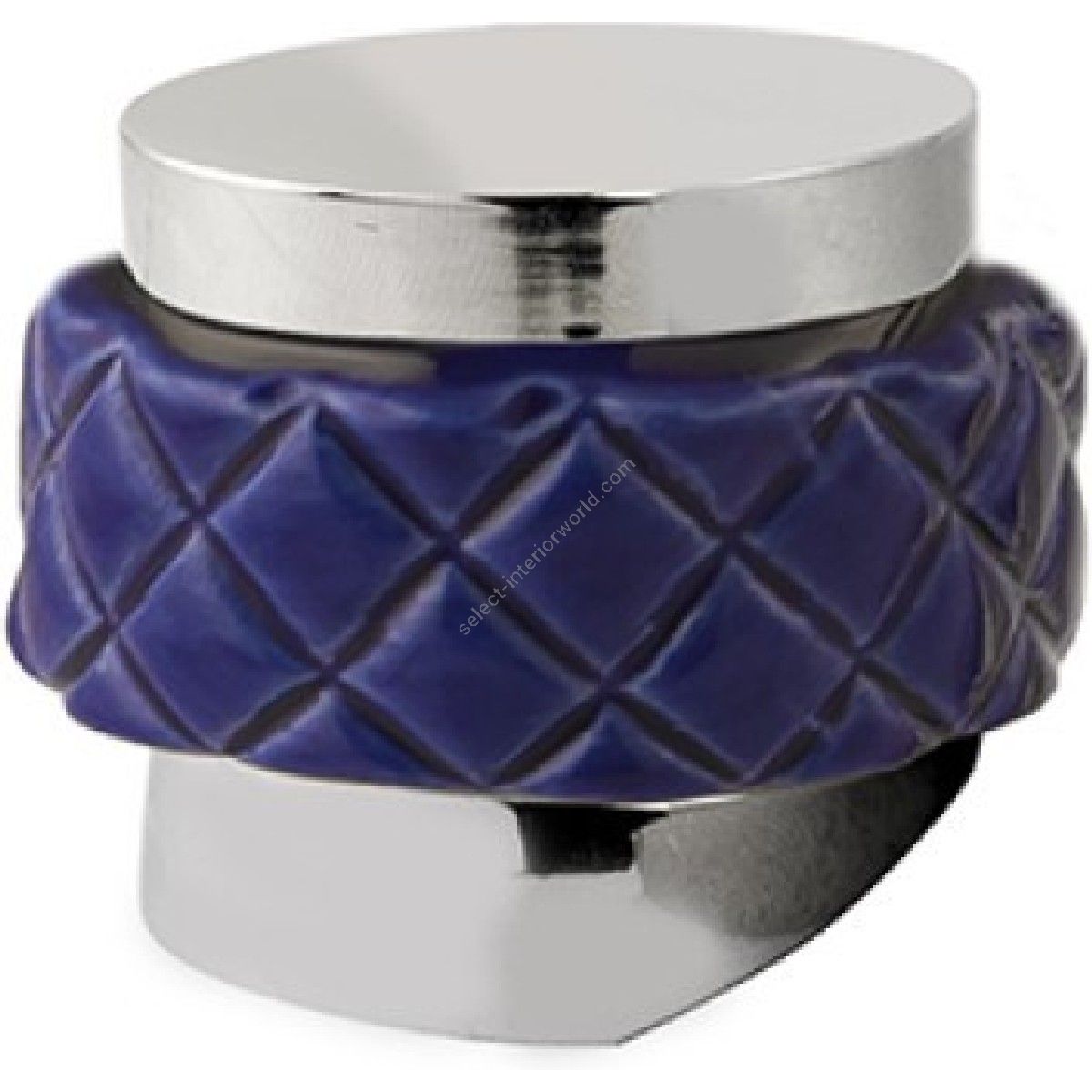 Bronces Mestre / Knobs for Shower Systems / Monolever handle kit for shower system with blue porcelain 065547.A00.50