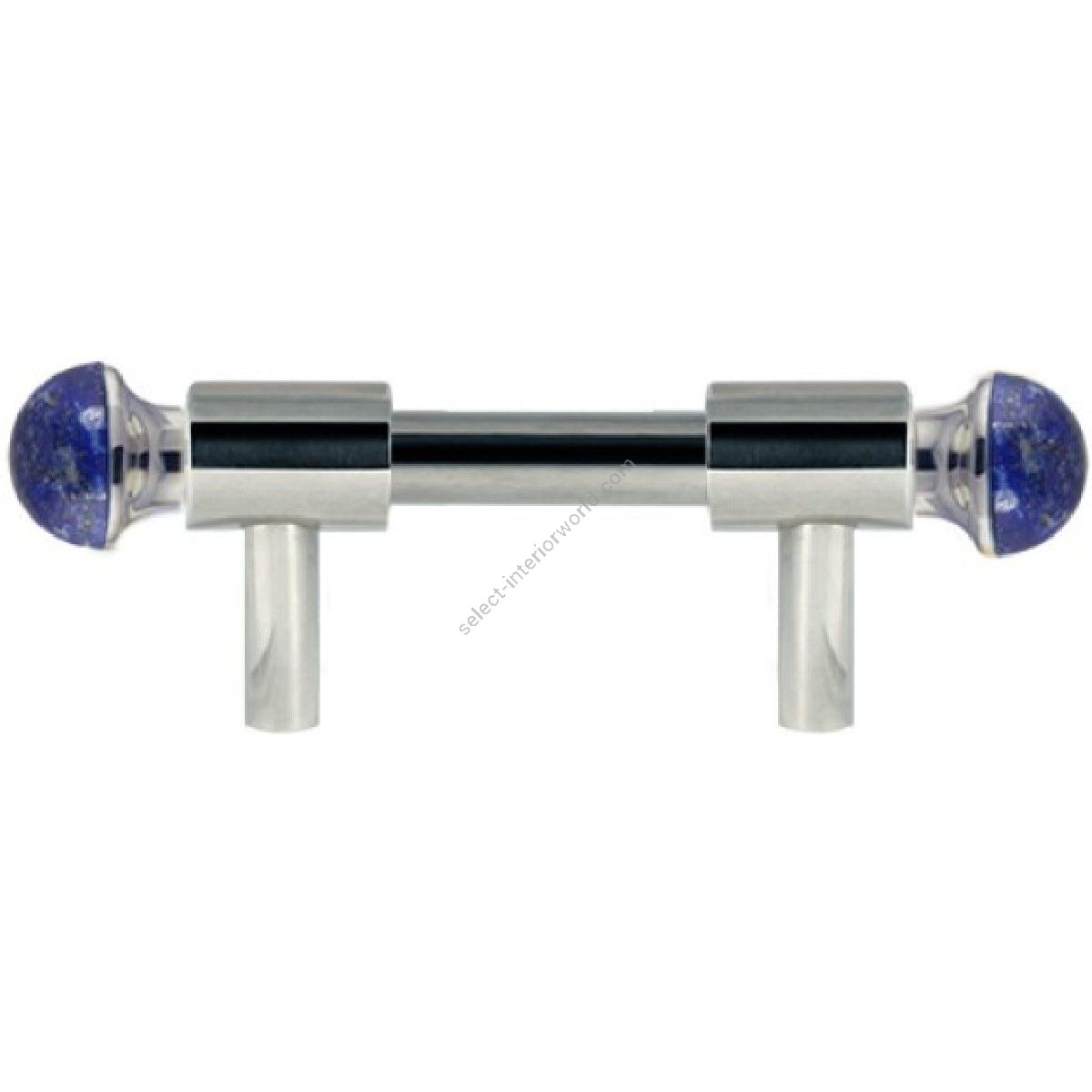 Bronces Mestre / Furniture Handles / Urbe Precious with lapislazuli stone 64mm between centers 0T5000.LP64.30