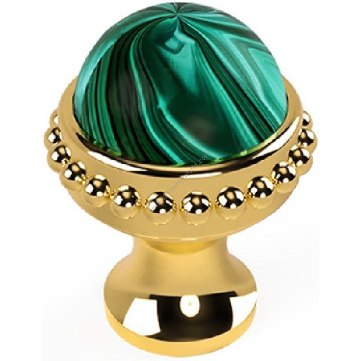 Bronces Mestre / Furniture Handles / Metropolis Precious 26mm with malachite stone 0Z5785.ML0.00