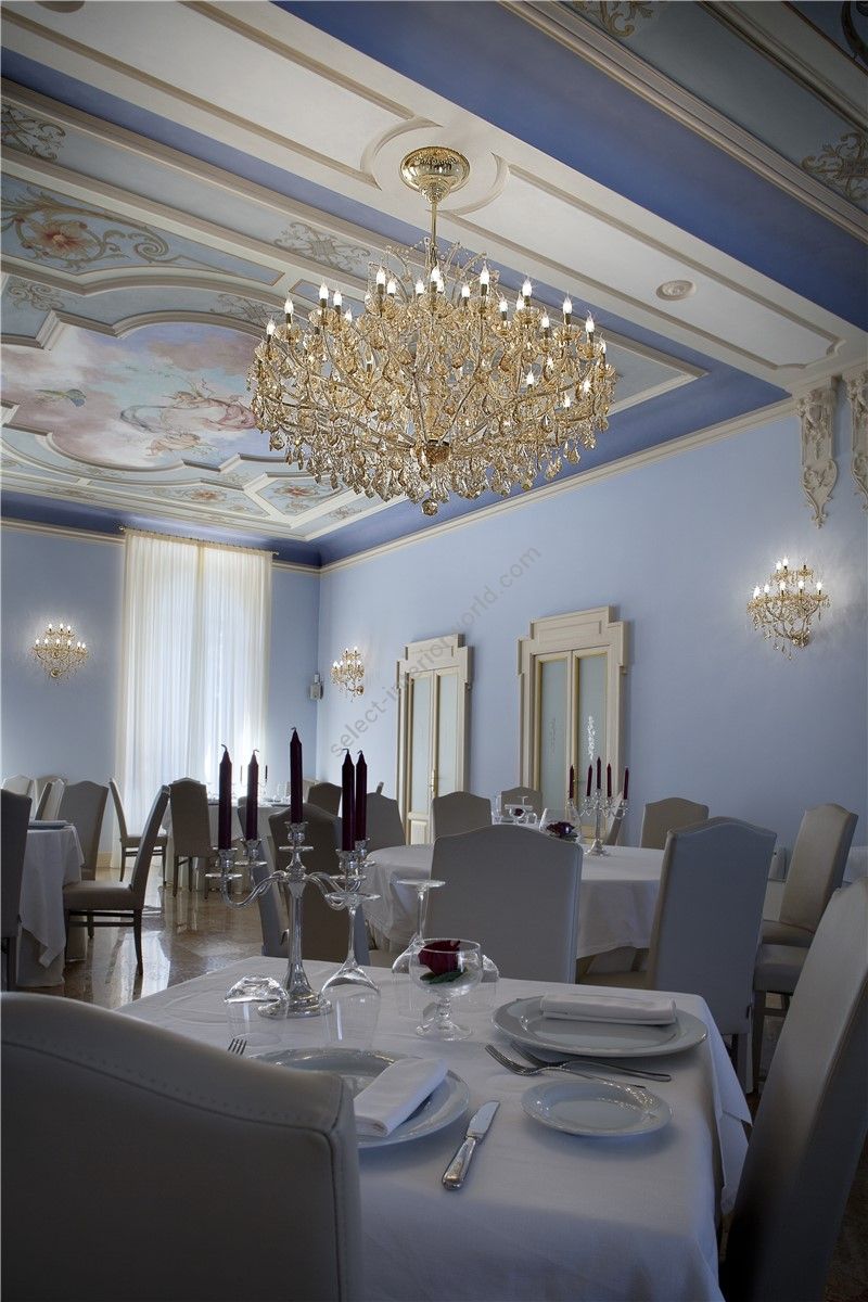 Italian Luxury Lighting / Chandeliers / Maria Theresa 54 Lights 1001 054 Topaz
