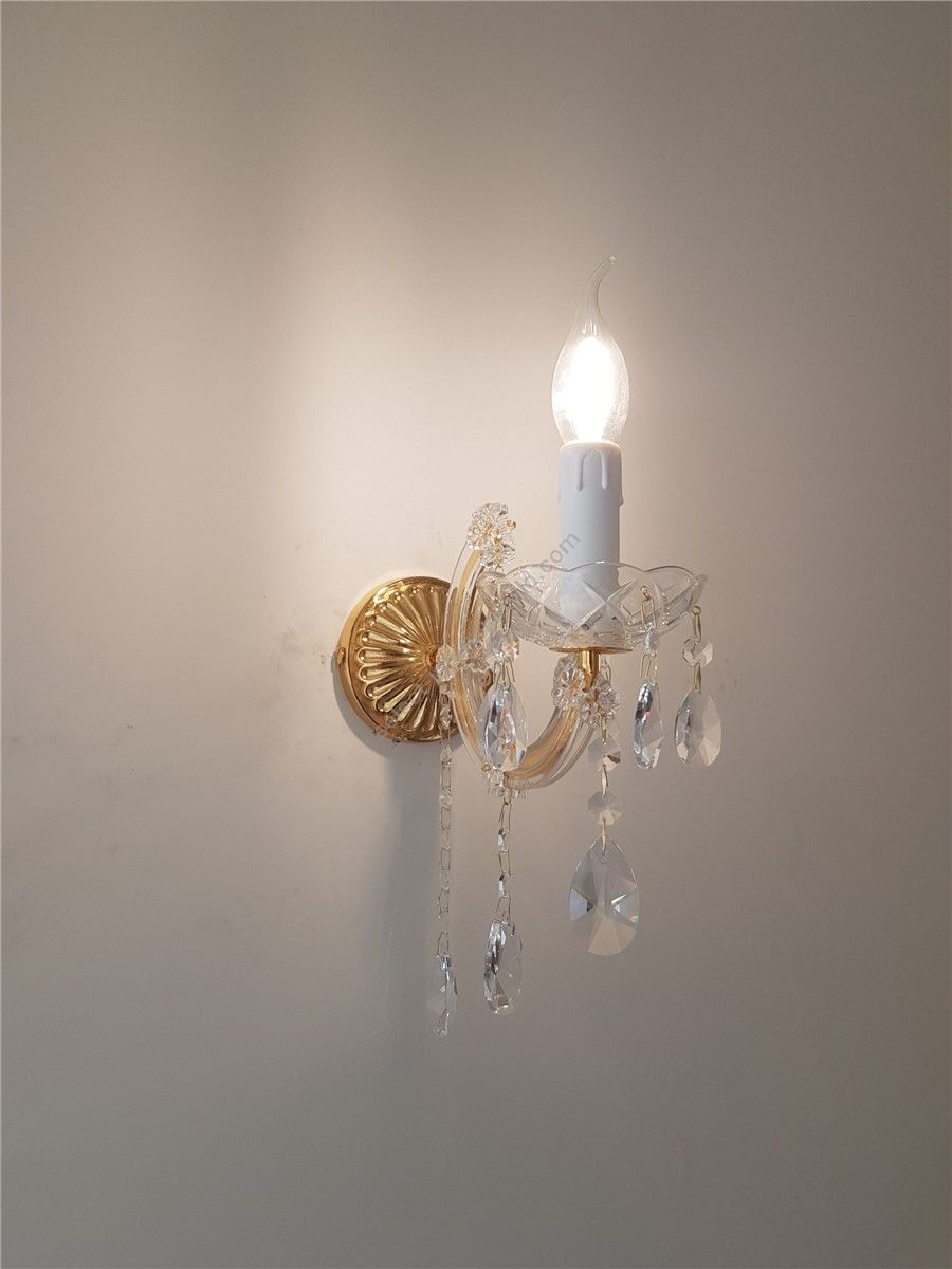 Italian Luxury Lighting / Wall Sconces / Maria Theresa 1 Light 1042 001