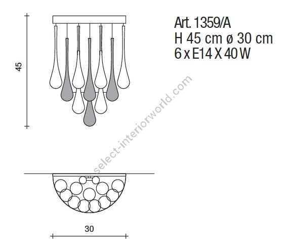 Il Paralume Marina / Wall Sconces / IL-1359/A