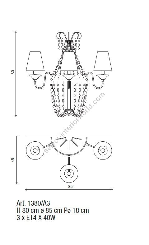 Il Paralume Marina / Wall Lamp / 1380/ A3