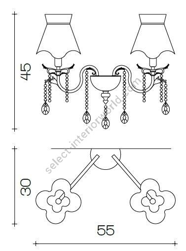 Il Paralume Marina / Wall Lamp / 1689/A2