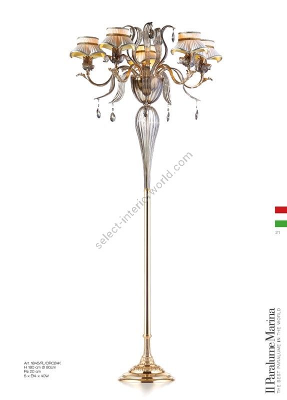 Il Paralume Marina / Floor Lamps / 1845/FL/ORO24K
