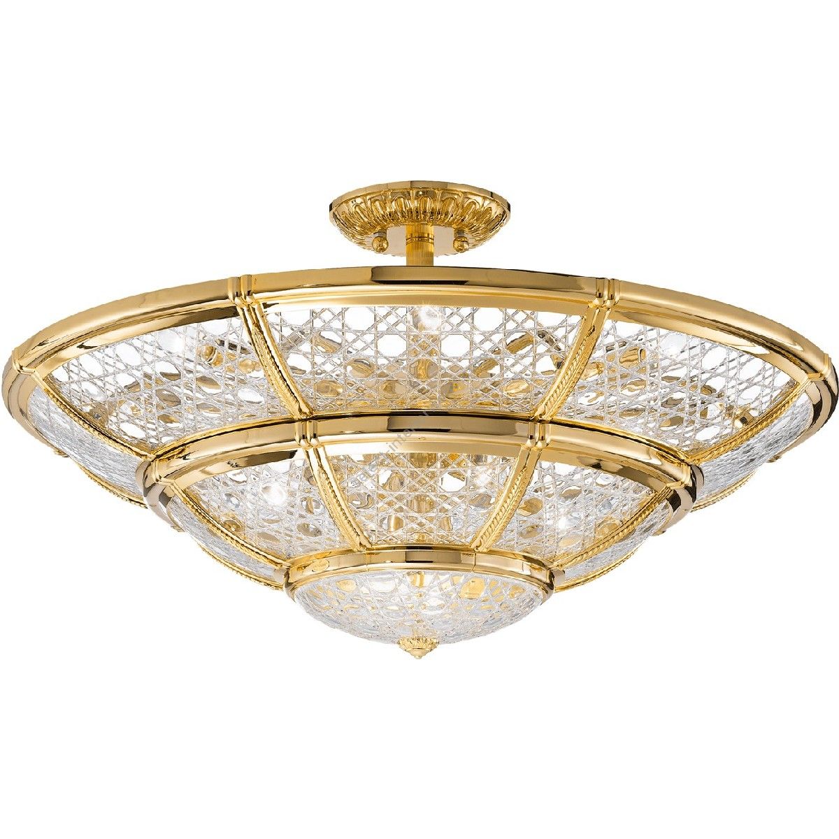 Possoni / Gold plated ceiling light / C Crystal Glass - Giotto 189814SF-C
