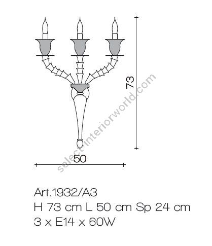 Il Paralume Marina / Wall Sconces / IL-1932/A3