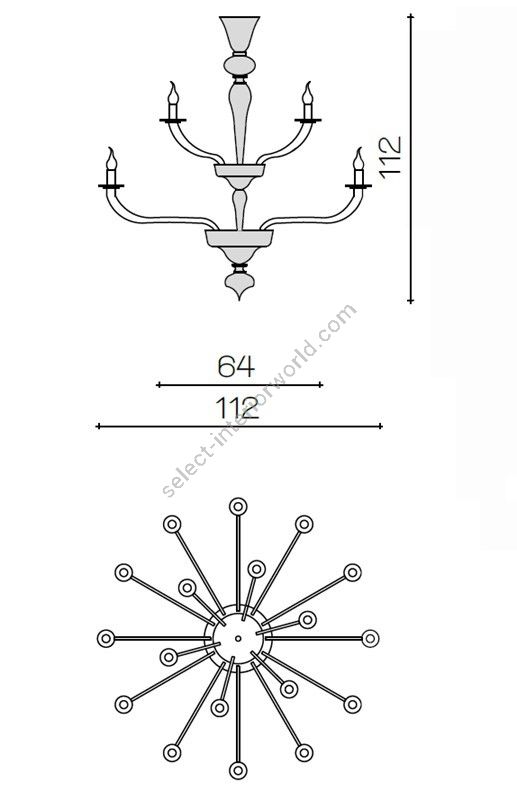 Il Paralume Marina / Chandelier / 2009CH18
