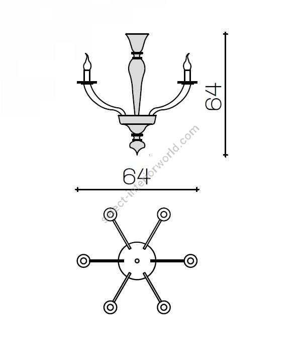 Il Paralume Marina / Chandelier / 2009CH6