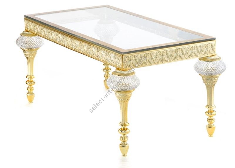 Il Paralume Marina / Coffee Tables / Casting Brass & Italian Cristals Elements 2100/TABLE/G