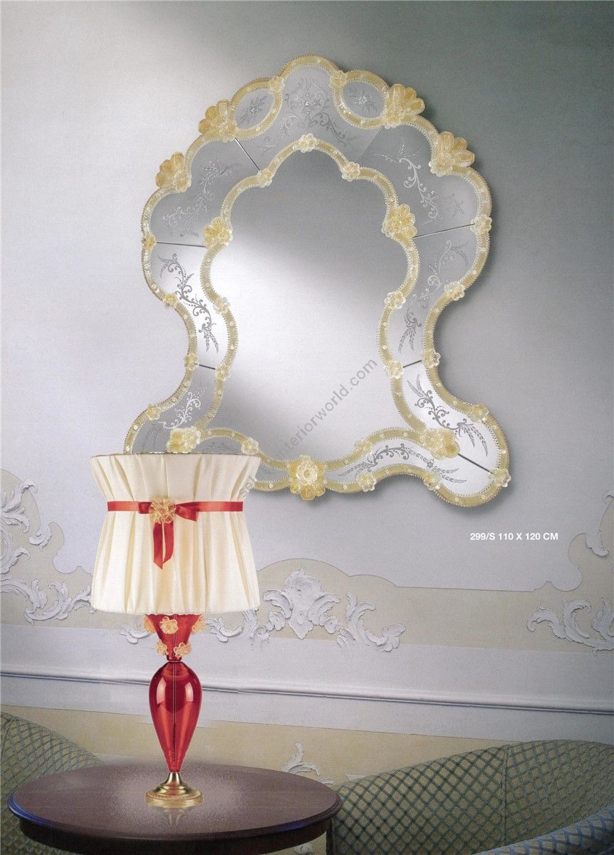 Italian Luxury Lighting / Wall Mirrors / Venetian Style Wall Murano Glass 299S