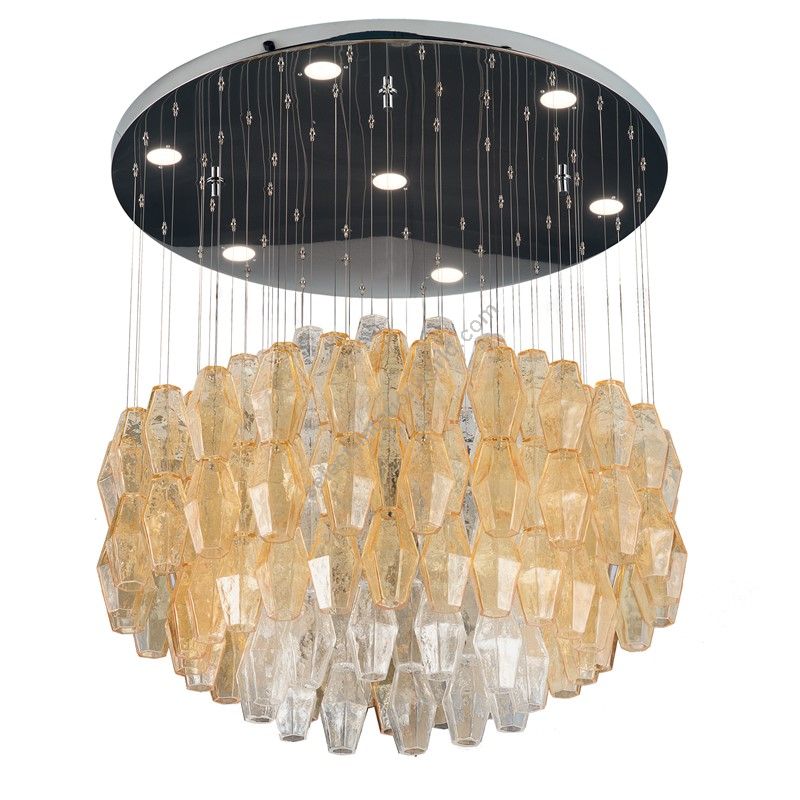 Patrizia Volpato / Chandeliers / Glace Handcrafted Murano Glass 24 Karat Gold PV-4620