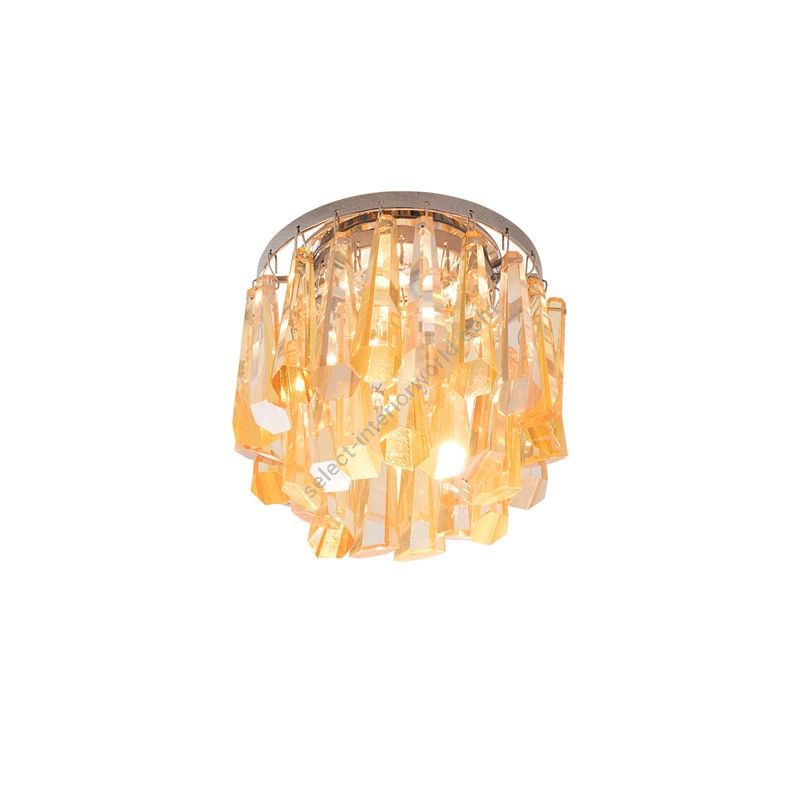 Patrizia Volpato / Semi-Flush Mounts / Spotlights Crystal 24 Karat gold